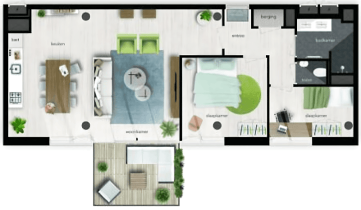 Appartement · 75 m² · €1145,-