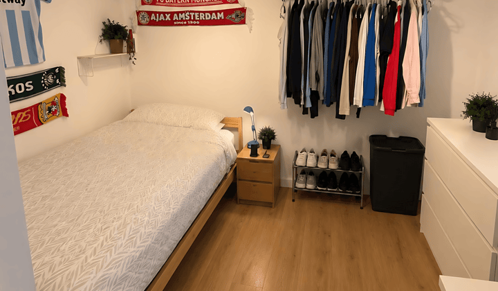 Gemeubileerde studentenkamer met wifi en inclusief kosten
