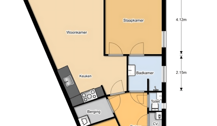 Appartement · 77 m² · €1375,-