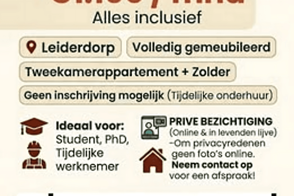 Appartement huren in Leiderdorp