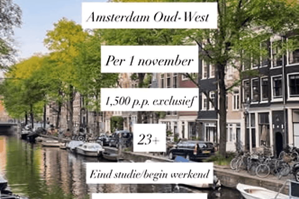 Kamer huren in Amsterdam